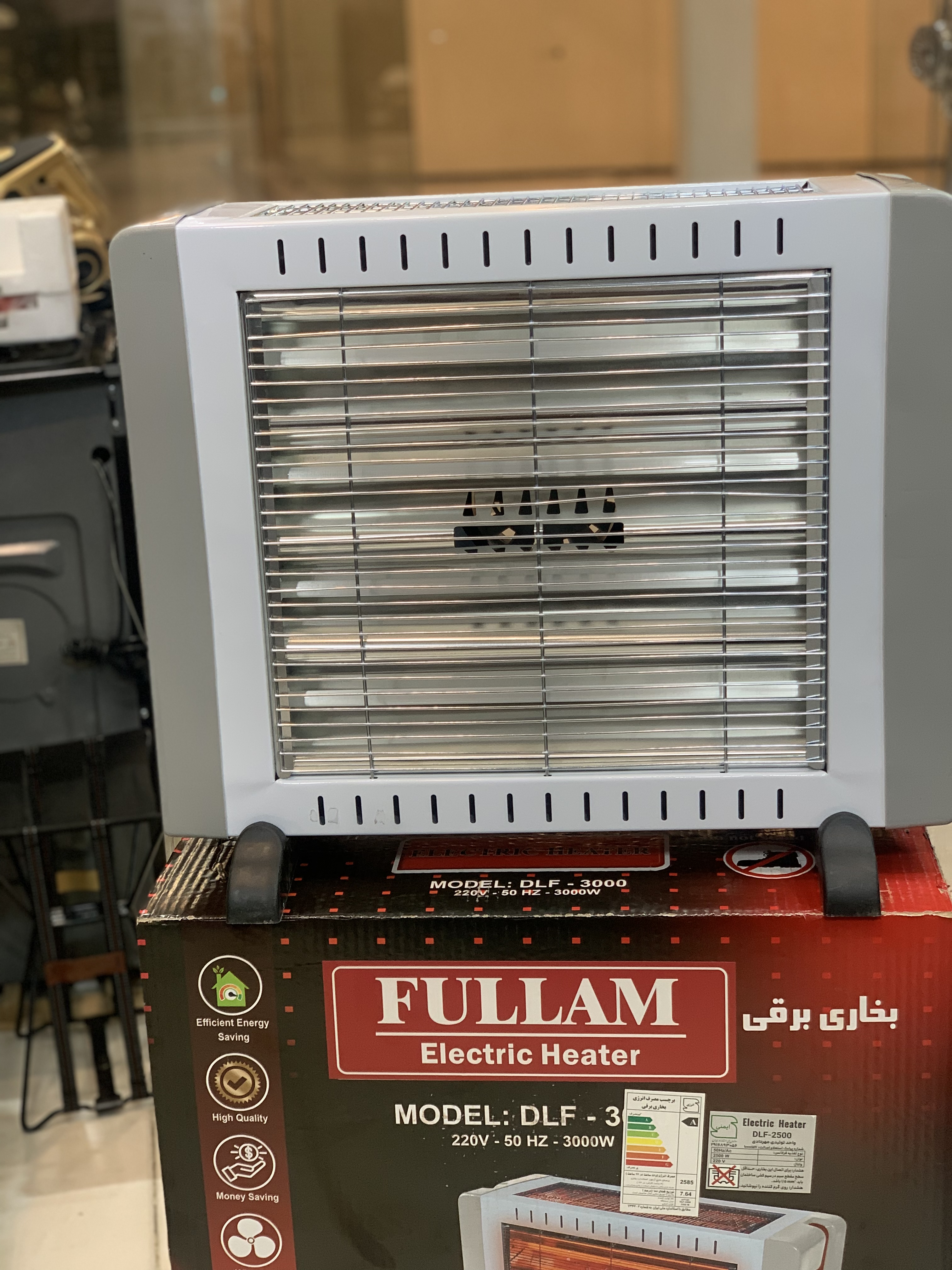 بخاری برقی فولام مدل DLF-3000