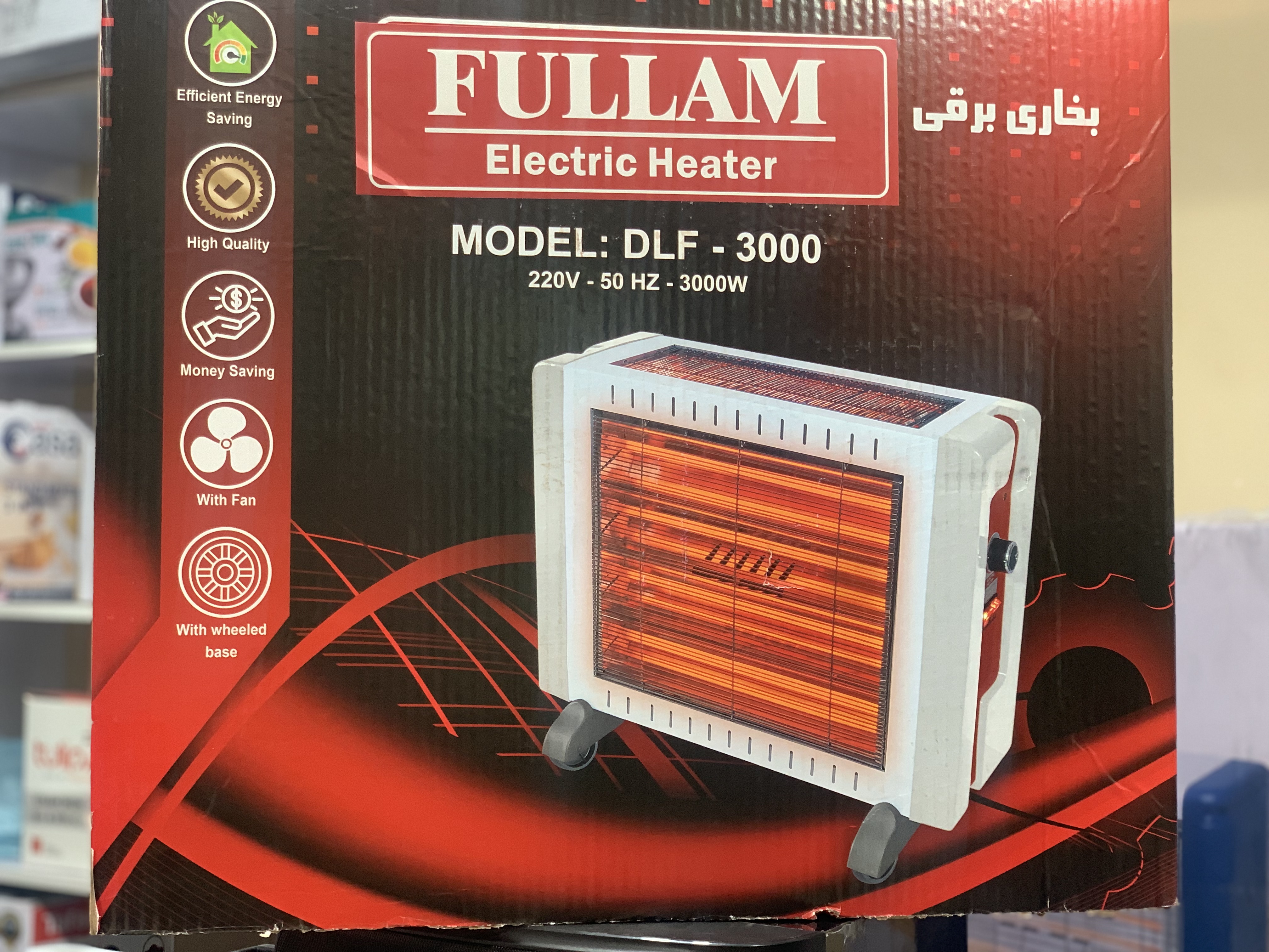 بخاری برقی فولام مدل DLF-3000